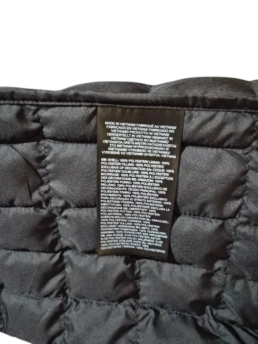 The North Face TNF Men's Size XXL Thermoball Insulated Vest Black Puffer Black